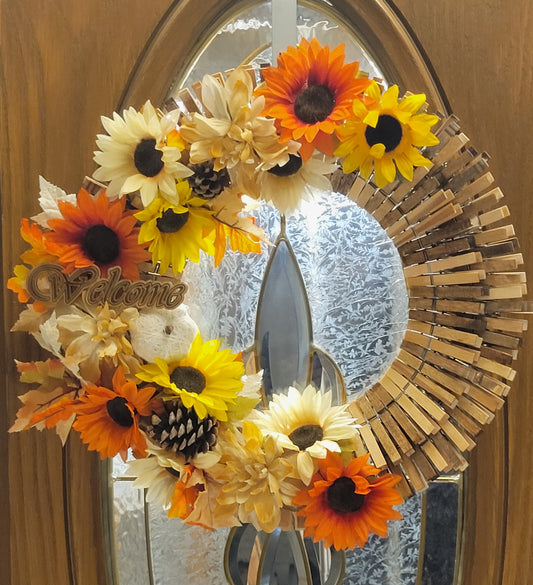 "White Pumkin" Wreath